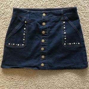 Justice denim skirt with shorts! ❤️